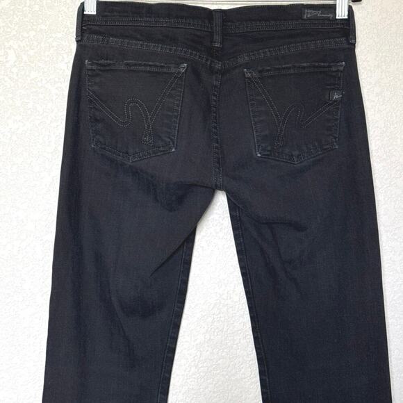 Citizens of Humanity Women’s Jeans Size 28 Black Slim Straight Stretch Denim - Picture 6 of 13